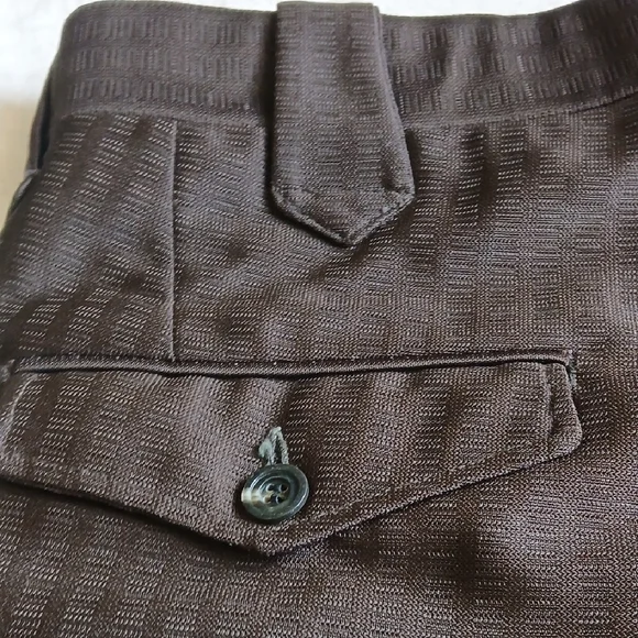 Men's Classic Dress Pants in Dark Brown - Picture 5 of 14
